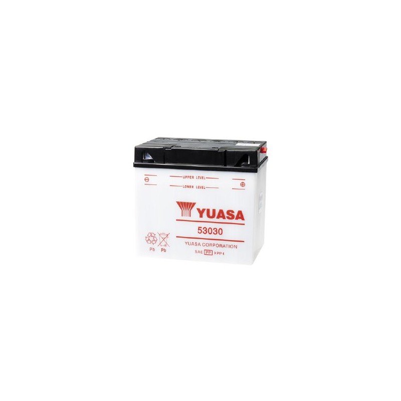 Batterie moto Yuasa Yumicron 12V / 30Ah avec entretien Y60-N30L-A/53030 -  Batteries Moto