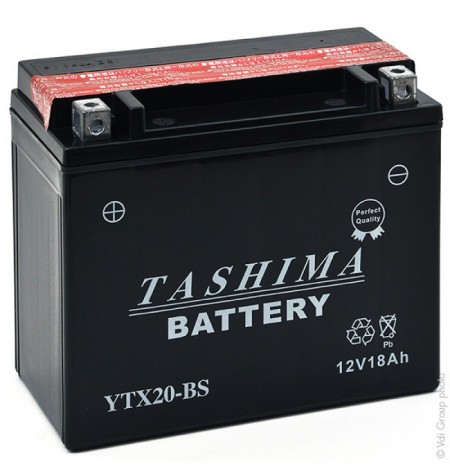 Batterie moto 12V 5Ah sans entretien SLA12-4S / YTX4L-BS / GTX4L-BS -  Batteries Moto