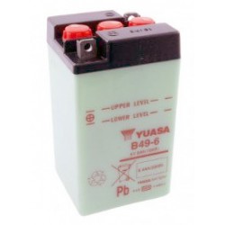 Batterie moto 6V / 8Ah avec entretien B49-6 - Batteries Moto